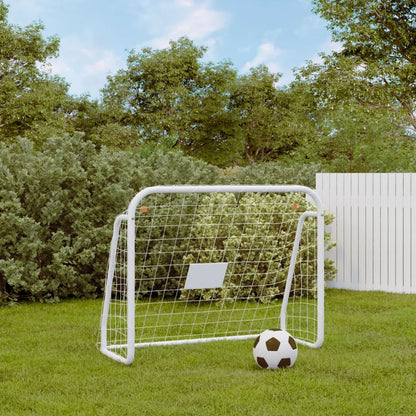 Fotbalová Branka Se Sítí Bílá Ocel