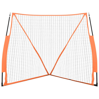 Přenosná Baseballová Síť Oranžová/Černá 183X182X183Cm Polyester