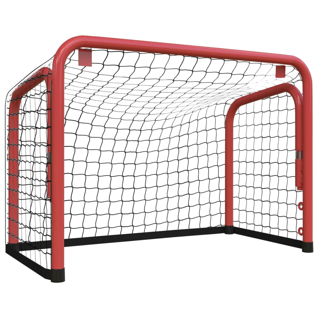 Hokejová Branka Se Sítí Červená/Černá 68X32X47Cm Ocel/Polyester