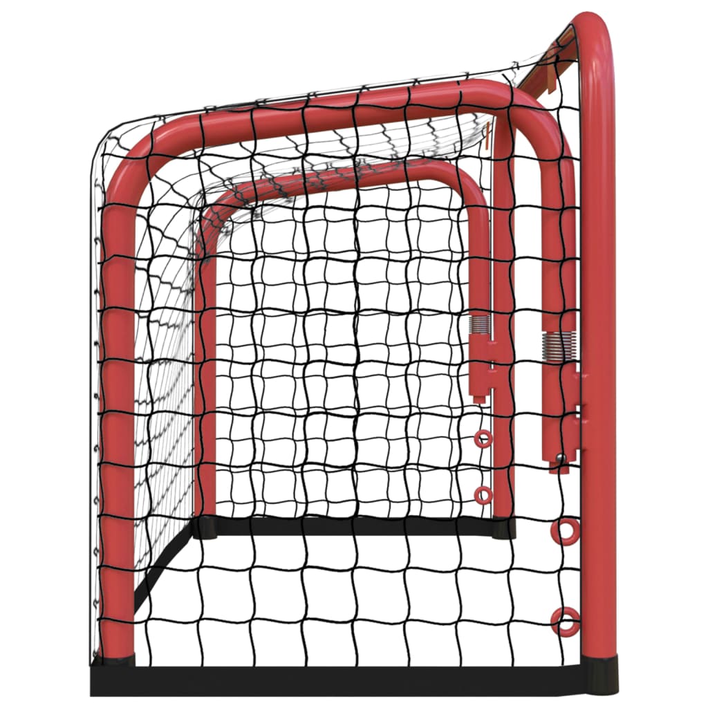 Hokejová Branka Se Sítí Červená/Černá 68X32X47Cm Ocel/Polyester