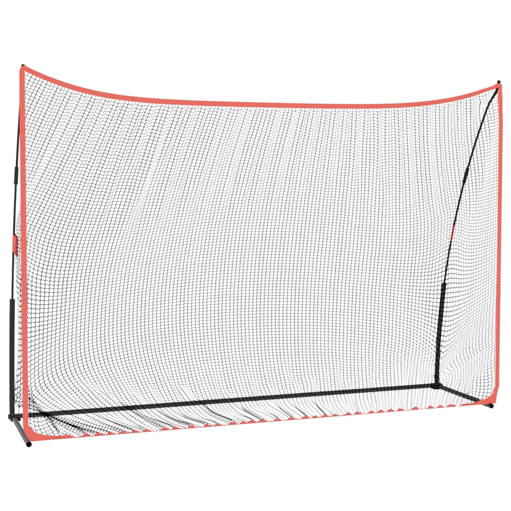 Golfová Tréninková Síť Černá A Červená 305X91X213 Cm Polyester