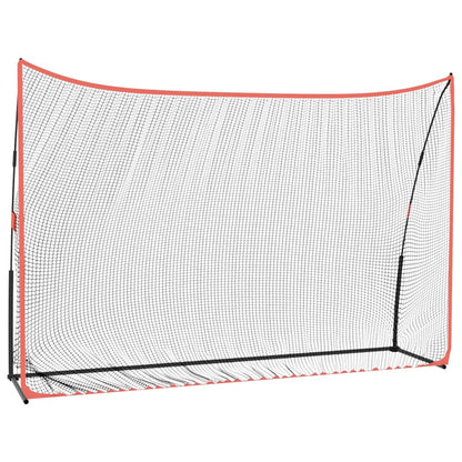 Golfová Tréninková Síť Černá A Červená 305X91X213 Cm Polyester