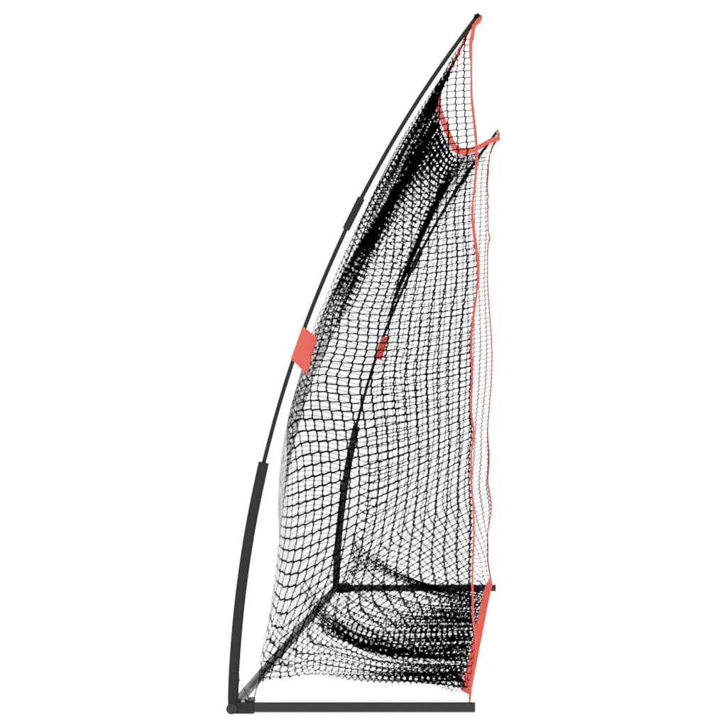Golfová Tréninková Síť Černá A Červená 305X91X213 Cm Polyester