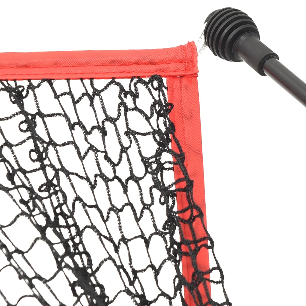 Golfová Tréninková Síť Černá A Červená 305X91X213 Cm Polyester