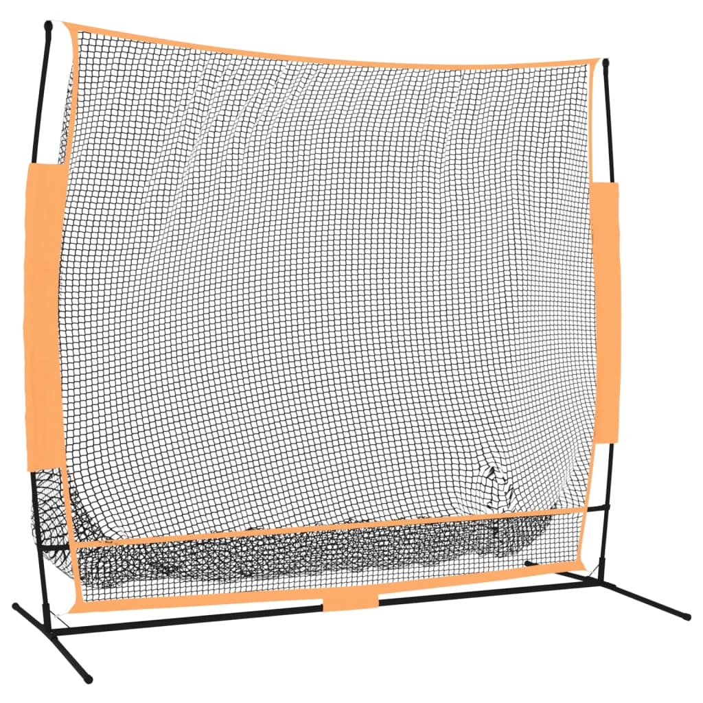 Golfová Tréninková Síť Černá A Červená 215X107X216 Cm Polyester