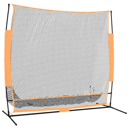 Golfová Tréninková Síť Černá A Červená 215X107X216 Cm Polyester