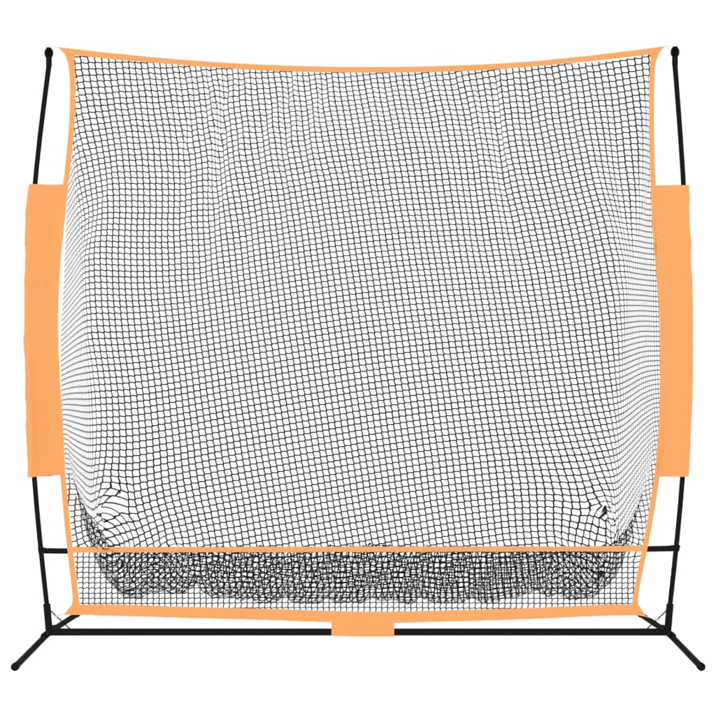 Golfová Tréninková Síť Černá A Červená 215X107X216 Cm Polyester