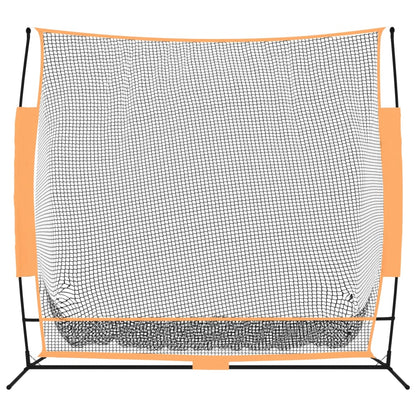 Golfová Tréninková Síť Černá A Červená 215X107X216 Cm Polyester