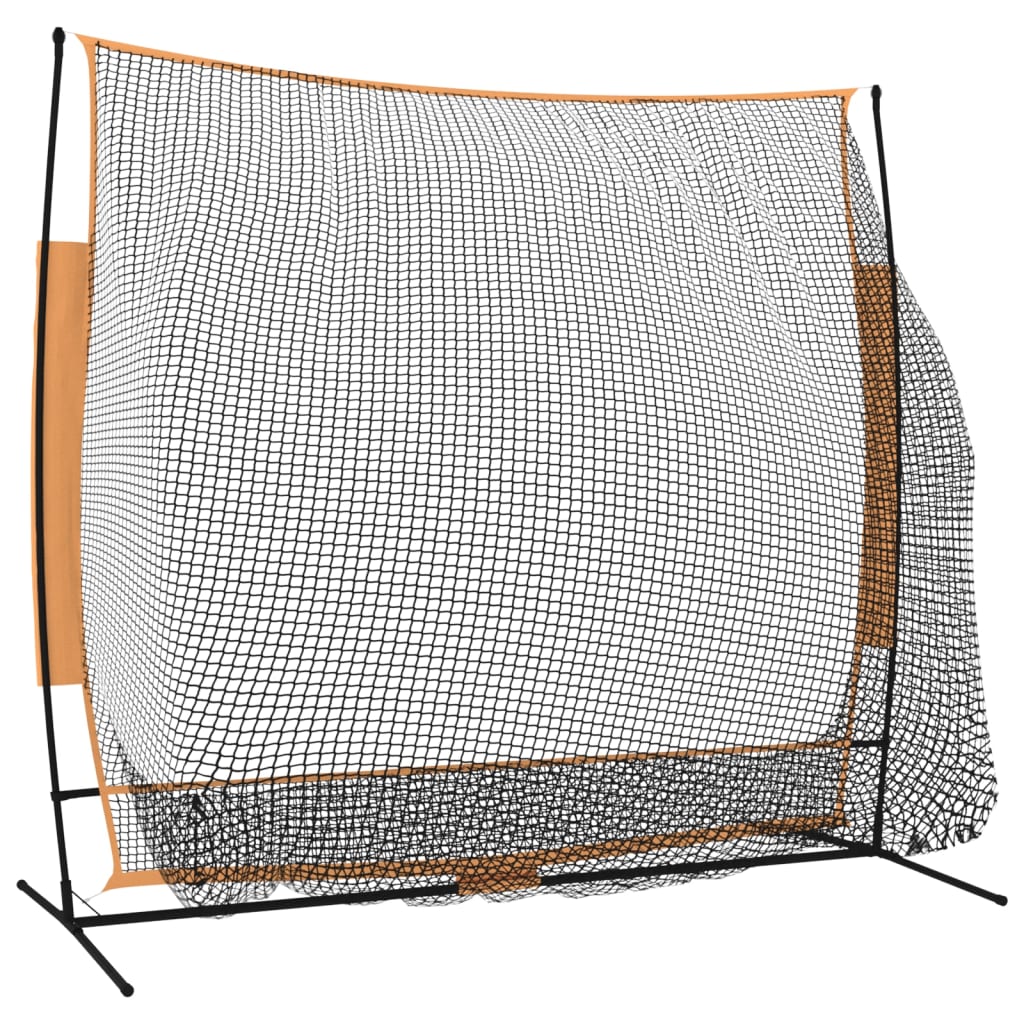 Golfová Tréninková Síť Černá A Červená 215X107X216 Cm Polyester