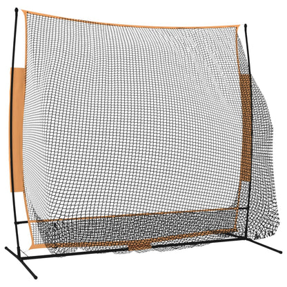 Golfová Tréninková Síť Černá A Červená 215X107X216 Cm Polyester