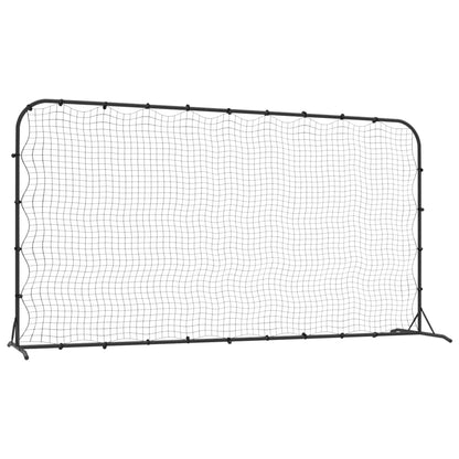 Fotbalový Rebounder Černý 366 X 90 X 183 Cm Hdpe