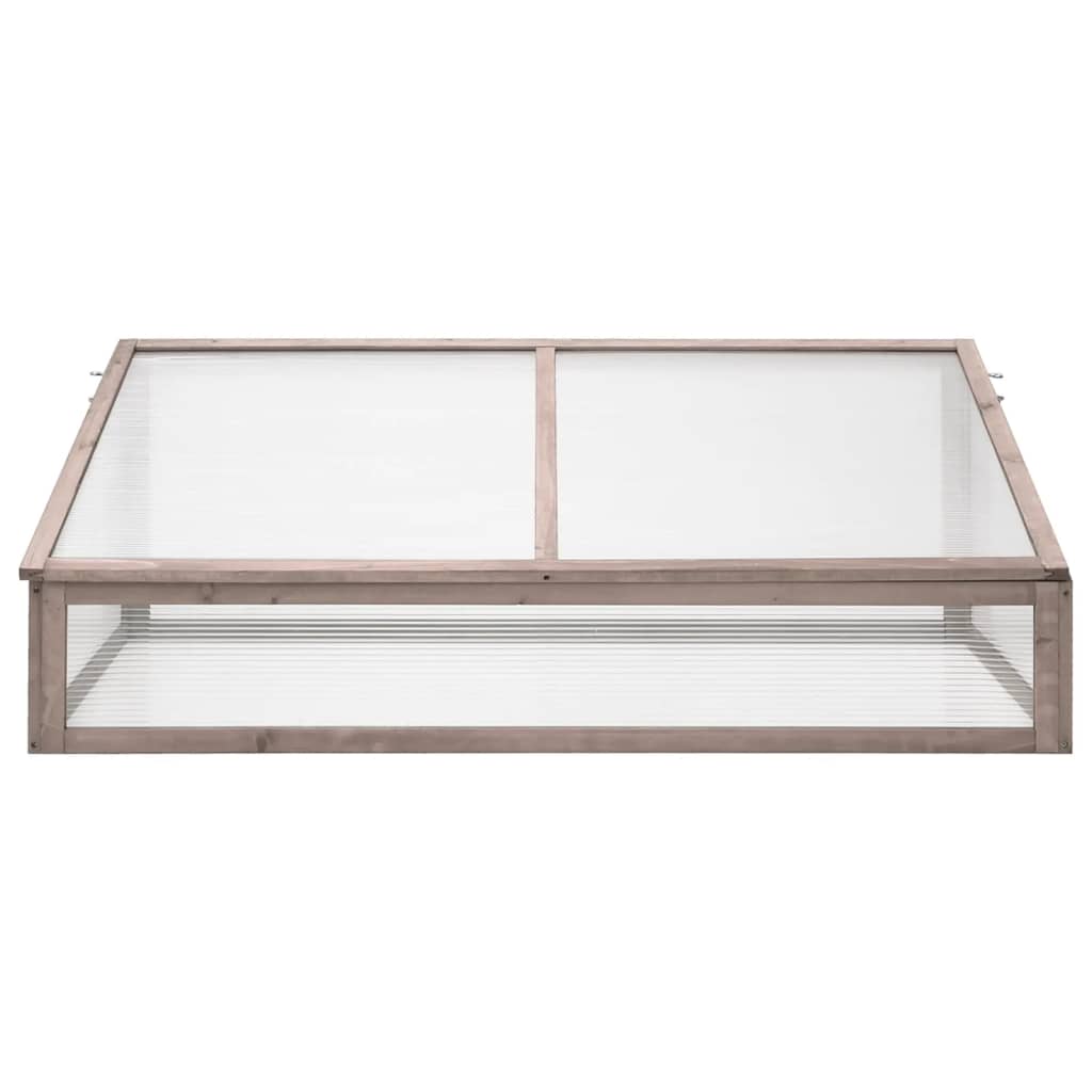 Skleník Šedý 110 X 58,5 X 39 Cm Jedlové Dřevo