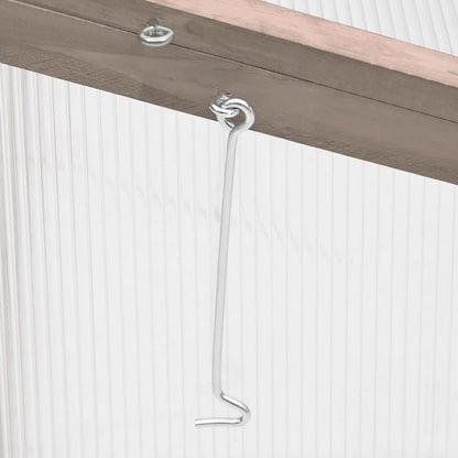 Skleník Šedý 110 X 58,5 X 39 Cm Jedlové Dřevo