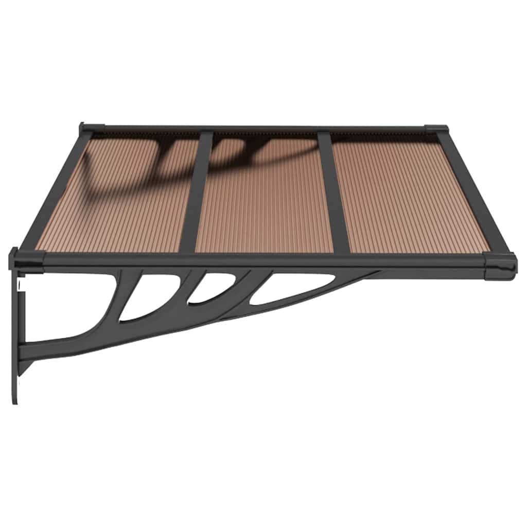 Vchodová Stříška Černá Polykarbonát