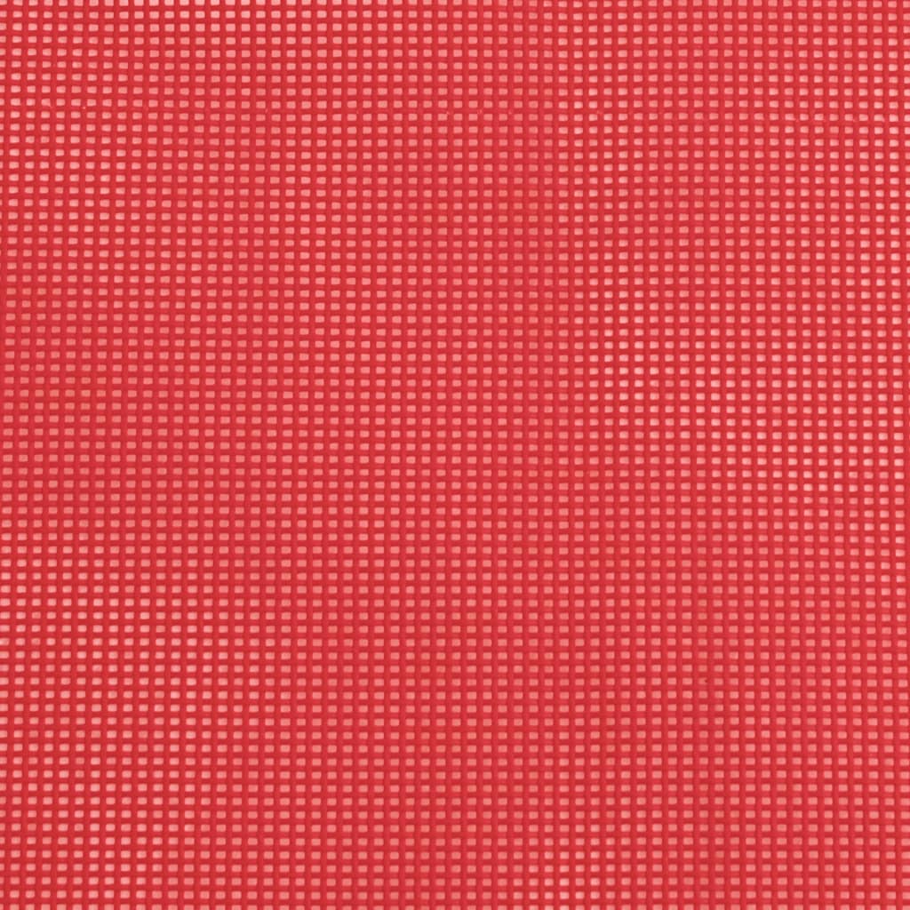 Skládací Lehátka 2 Ks Červená Textilen A Ocel