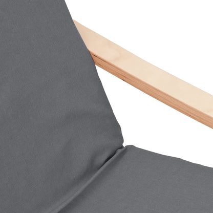 Relaxační Křeslo S Podnožkou Tmavě Šedé Textil
