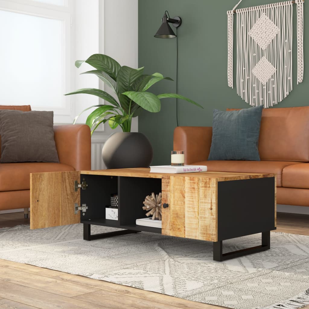 Konferenční Stolek 100X54X40 Cm Masivní Mangovník A Kompozit