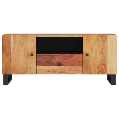 Tv Skříňka 105 X 33,5 X 46 Cm Masivní Akácie A Kompozitní Dřevo