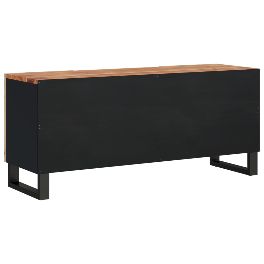 Tv Skříňka 105 X 33,5 X 46 Cm Masivní Akácie A Kompozitní Dřevo
