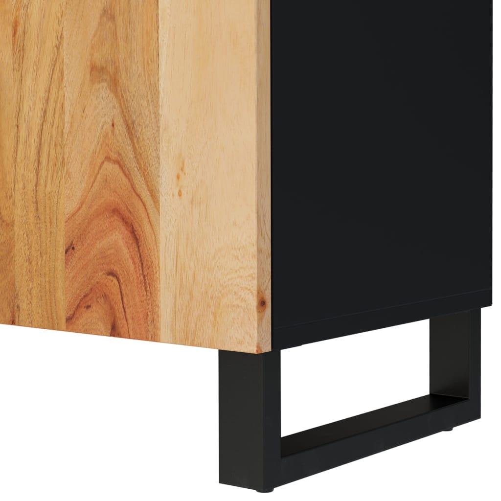 Tv Skříňka 105 X 33,5 X 46 Cm Masivní Akácie A Kompozitní Dřevo