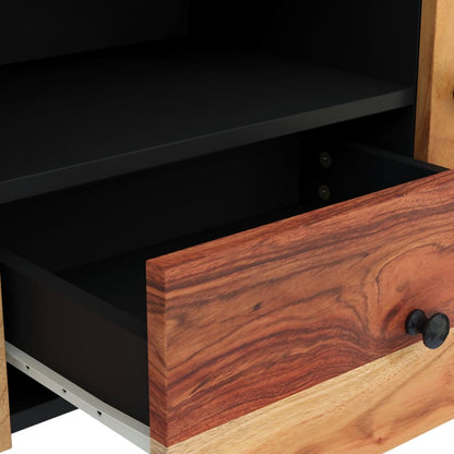 Tv Skříňka 105 X 33,5 X 46 Cm Masivní Akácie A Kompozitní Dřevo