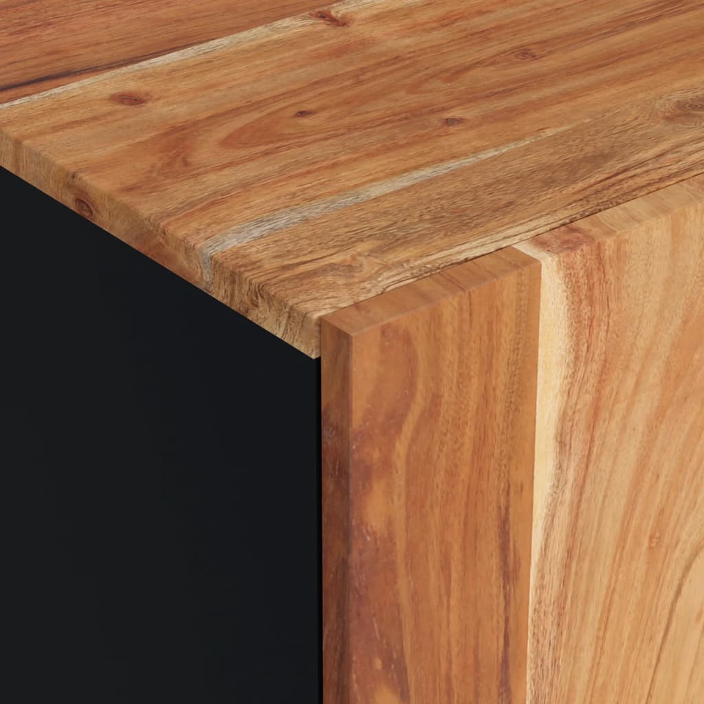Tv Skříňka 105 X 33,5 X 46 Cm Masivní Akácie A Kompozitní Dřevo