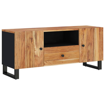 Tv Skříňka 105 X 33,5 X 46 Cm Masivní Akácie A Kompozitní Dřevo