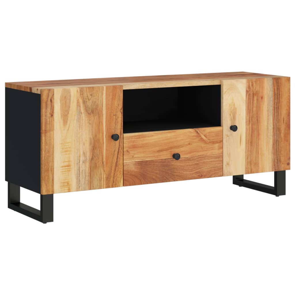 Tv Skříňka 105 X 33,5 X 46 Cm Masivní Akácie A Kompozitní Dřevo