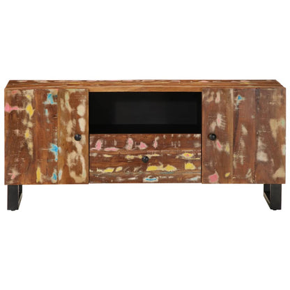 Tv Skříňka 105X33,5X46 Cm Masivní Recyklované Dřevo A Kompozit