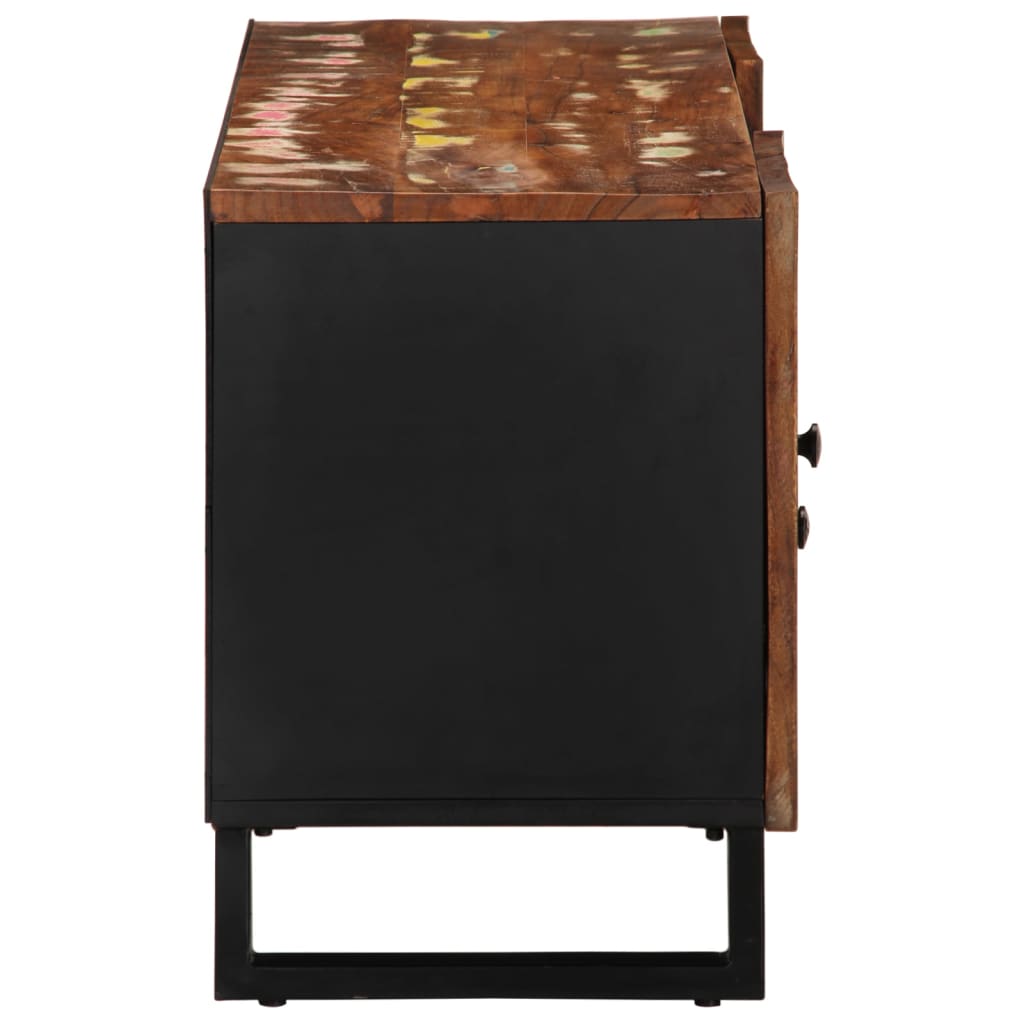 Tv Skříňka 105X33,5X46 Cm Masivní Recyklované Dřevo A Kompozit