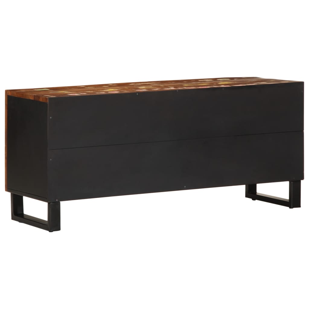 Tv Skříňka 105X33,5X46 Cm Masivní Recyklované Dřevo A Kompozit