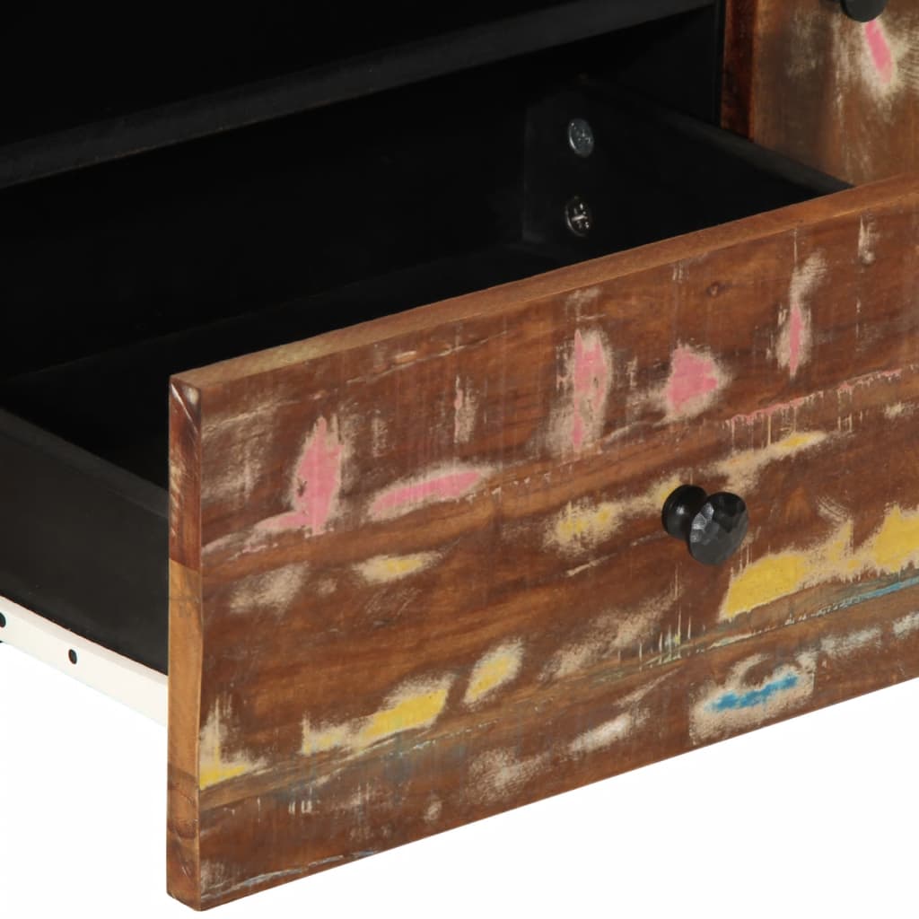 Tv Skříňka 105X33,5X46 Cm Masivní Recyklované Dřevo A Kompozit