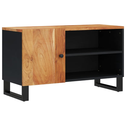 Tv Skříňka 80 X 33 X 46 Cm Masivní Akácie A Kompozitní Dřevo