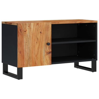 Tv Skříňka 80 X 33 X 46 Cm Masivní Akácie A Kompozitní Dřevo