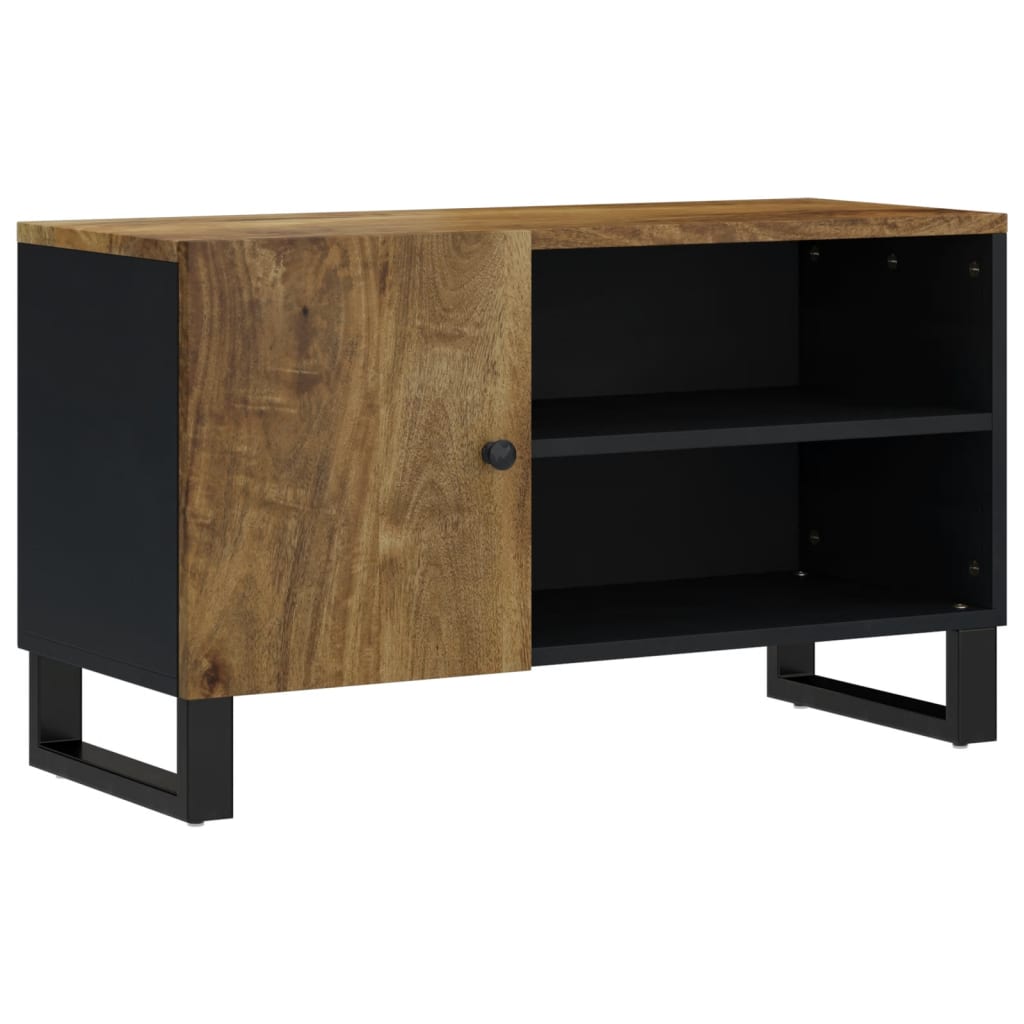 Tv Stolek 80 X 33 X 46 Cm Masivní Mangovník A Kompozitní Dřevo