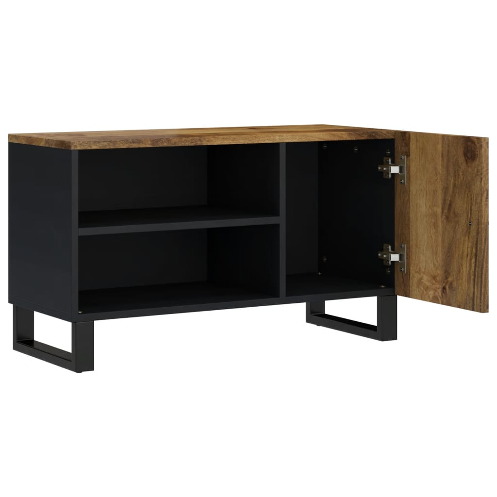Tv Stolek 80 X 33 X 46 Cm Masivní Mangovník A Kompozitní Dřevo