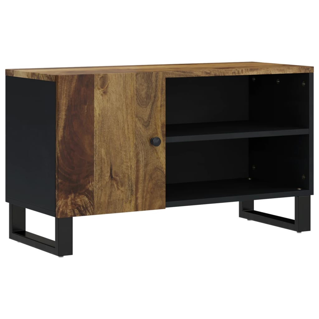 Tv Stolek 80 X 33 X 46 Cm Masivní Mangovník A Kompozitní Dřevo