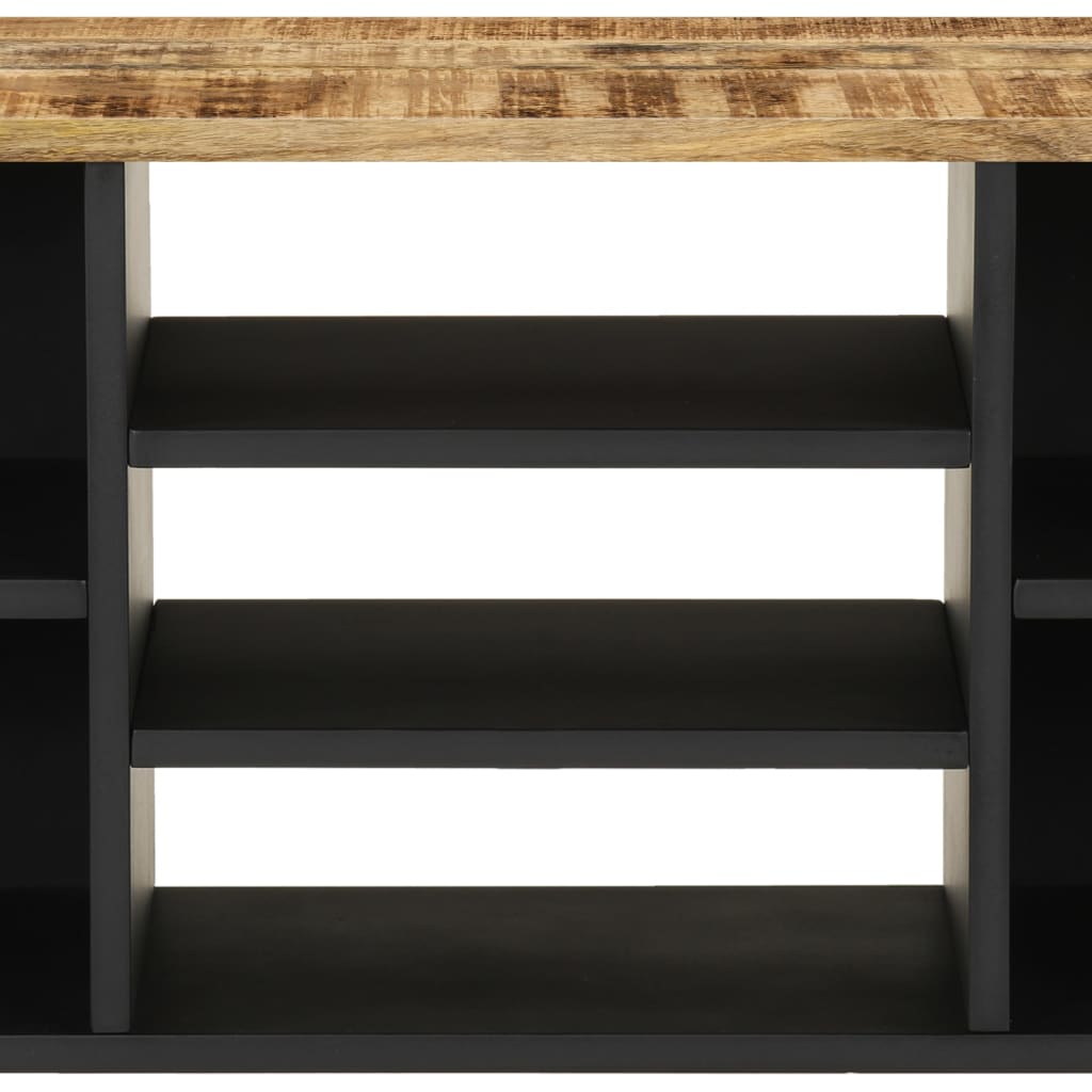 Tv Stolek 100 X 33 X 46 Cm Masivní Mangovník A Kompozitní Dřevo