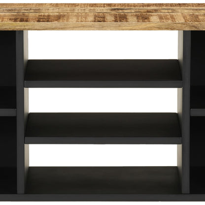 Tv Stolek 100 X 33 X 46 Cm Masivní Mangovník A Kompozitní Dřevo