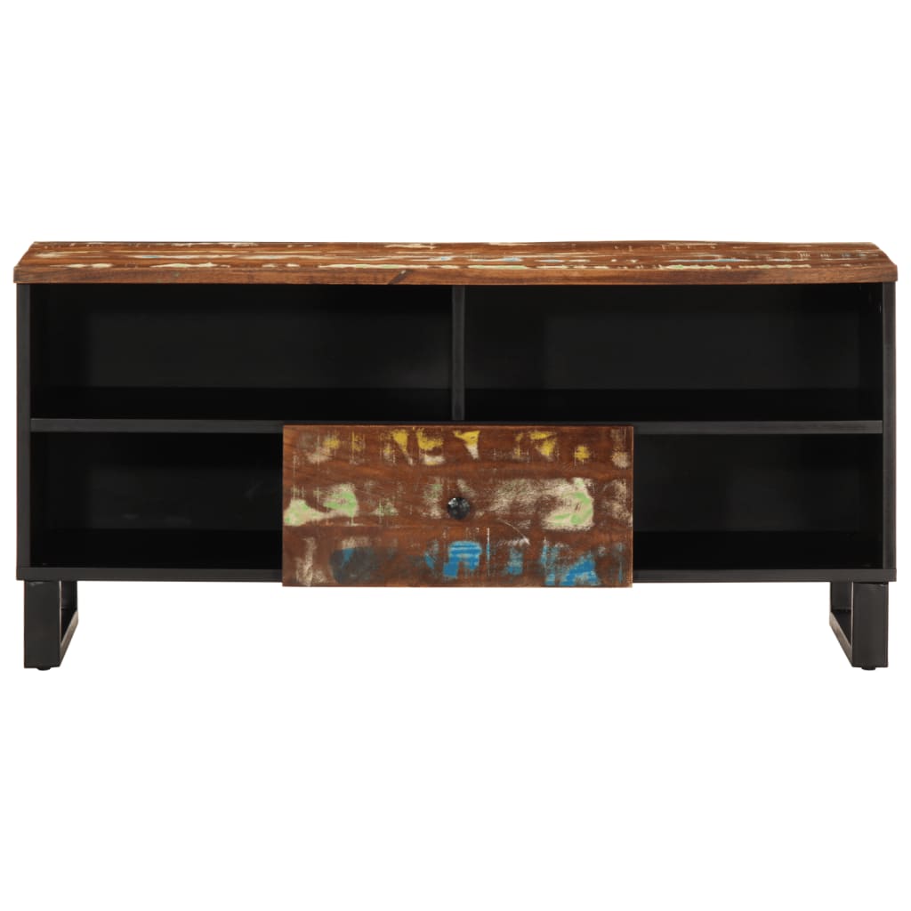 Tv Skříňka 100X33X46 Cm Masivní Recyklované A Kompozitní Dřevo
