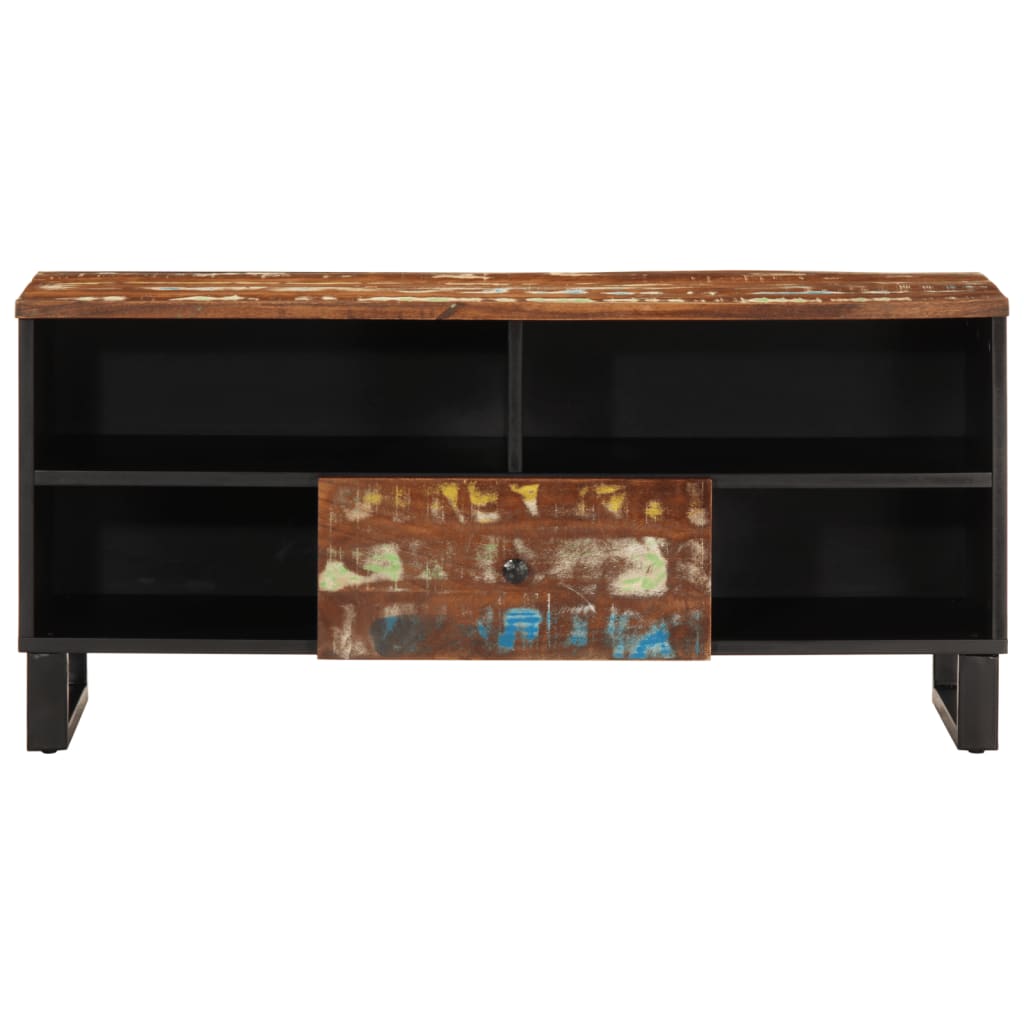 Tv Skříňka 100X33X46 Cm Masivní Recyklované A Kompozitní Dřevo