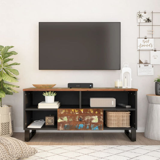 Tv Skříňka 100X33X46 Cm Masivní Recyklované A Kompozitní Dřevo