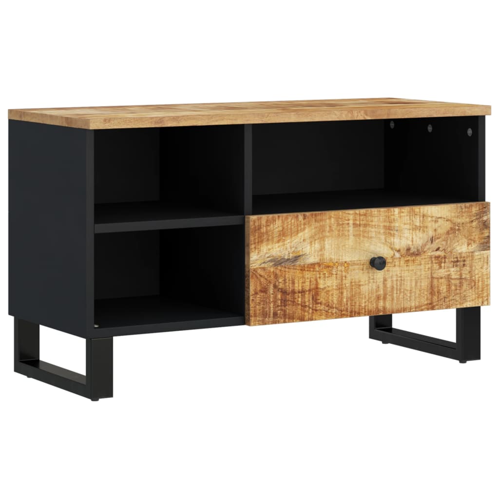 Tv Stolek 80 X 33 X 46 Cm Masivní Mangovník A Kompozitní Dřevo