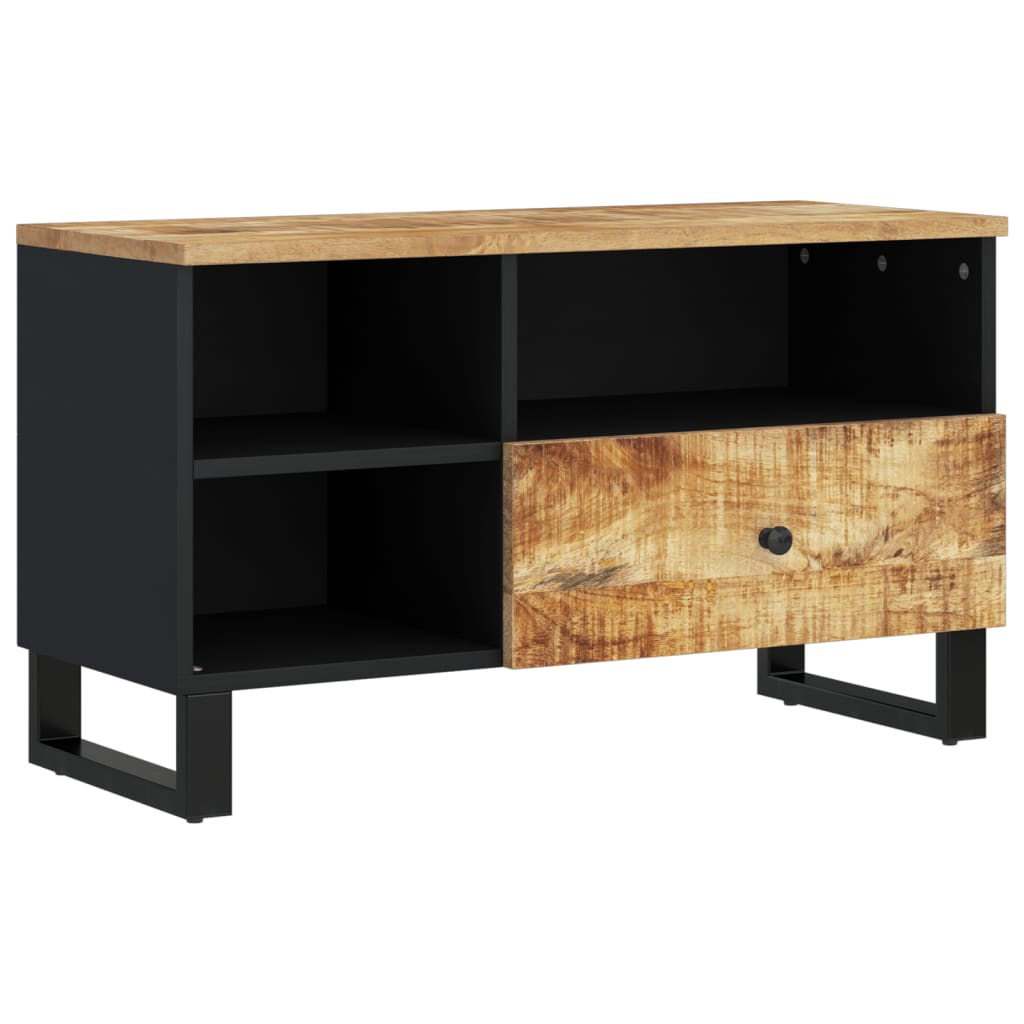 Tv Stolek 80 X 33 X 46 Cm Masivní Mangovník A Kompozitní Dřevo