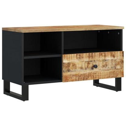 Tv Stolek 80 X 33 X 46 Cm Masivní Mangovník A Kompozitní Dřevo