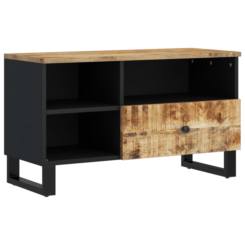 Tv Stolek 80 X 33 X 46 Cm Masivní Mangovník A Kompozitní Dřevo