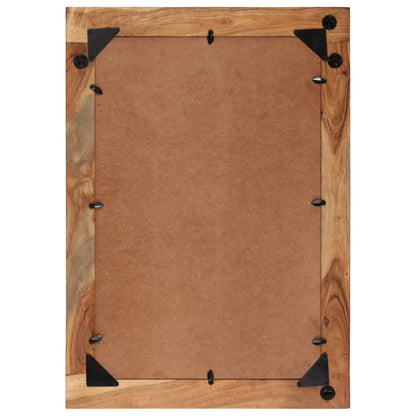 Zrcadlo 70 X 50 Cm Masivní Recyklované Dřevo A Sklo