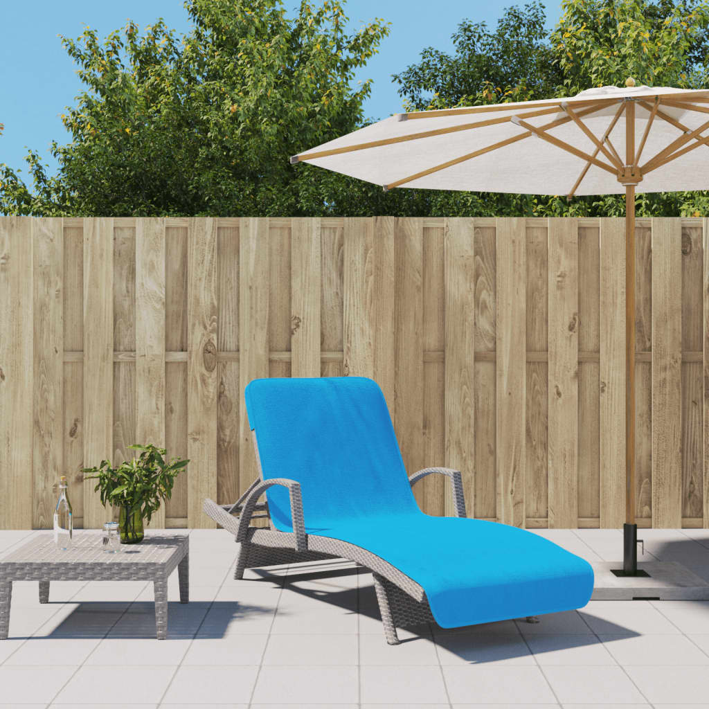 Plážové Osušky 2 Ks Tyrkysové Textil 400 Gsm