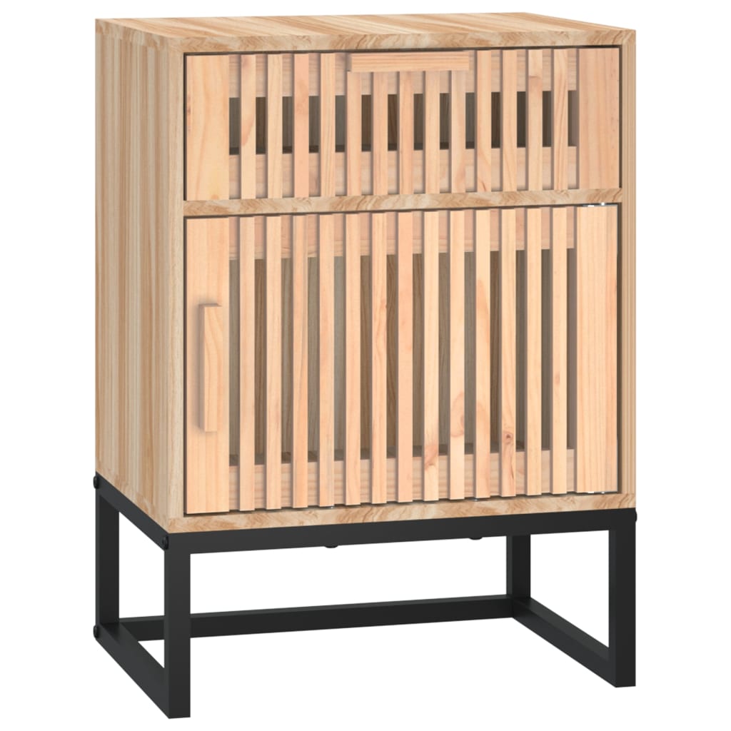 Noční Stolek 40 X 30 X 55,5 Cm Kompozitní Dřevo A Železo