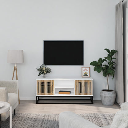 Tv Skříňka 105 X 30 X 45 Cm Kompozitní Dřevo A Železo